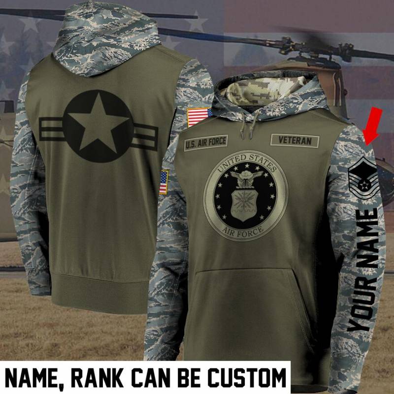 United States Air Force Pullover Hoodie Customize TBD212008HD04-AIR FORCE