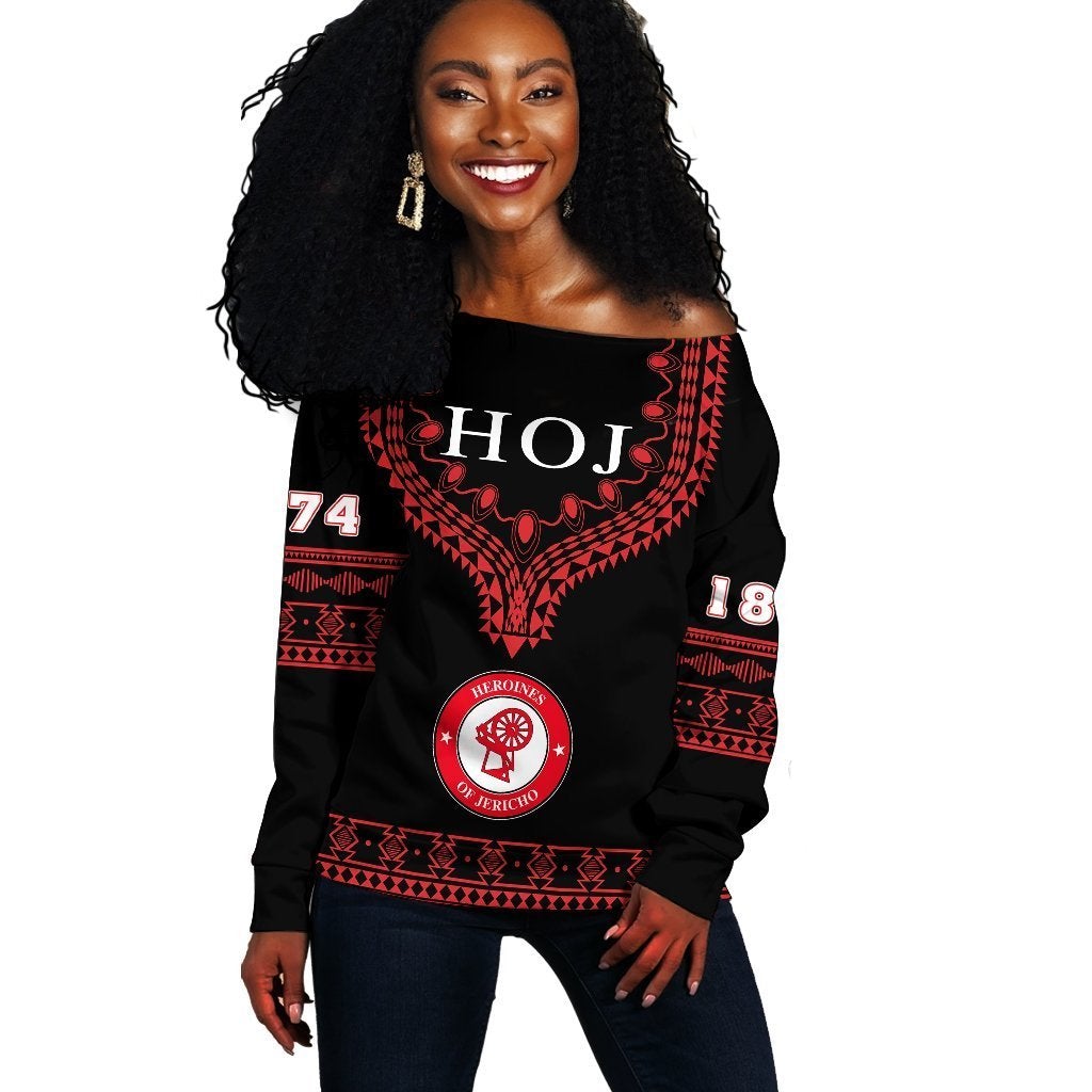 Wonder Print Shop Sweater – Heroines Of Jericho Dashiki Off Shoulder – Alva Style