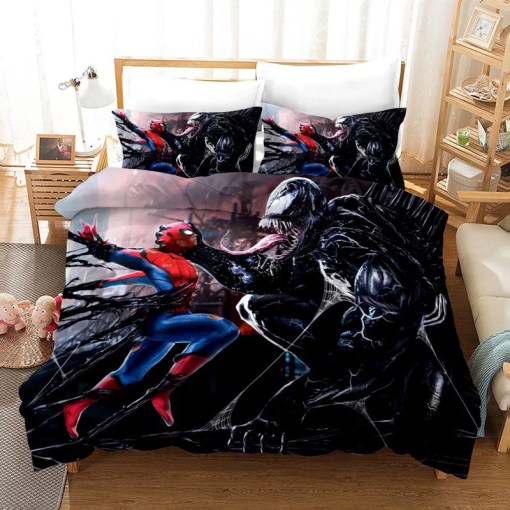 Venom Spiderman 3 Duvet Cover Pillowcase Home Decor 3D Bedding Set 4694