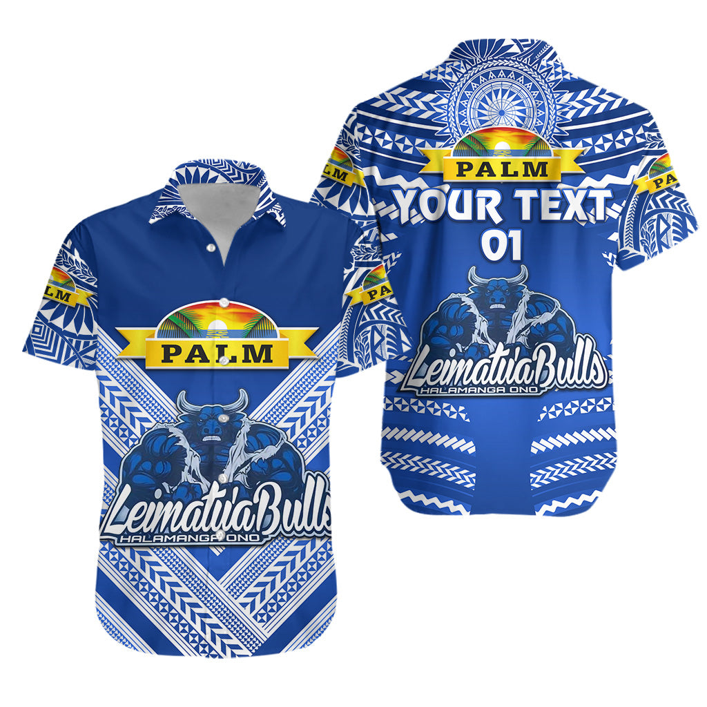 (Custom Personalised) Mate Ma’A Tonga Hawaiian Shirt Leimatu’A Bulls Creative Style – Blue, Custom Text And Number Lt8