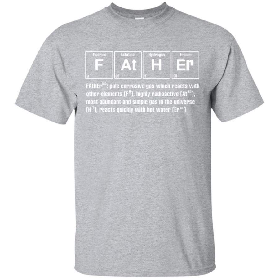 AGR Father Chemistry Funny Tshirt Gift For Father’s Day