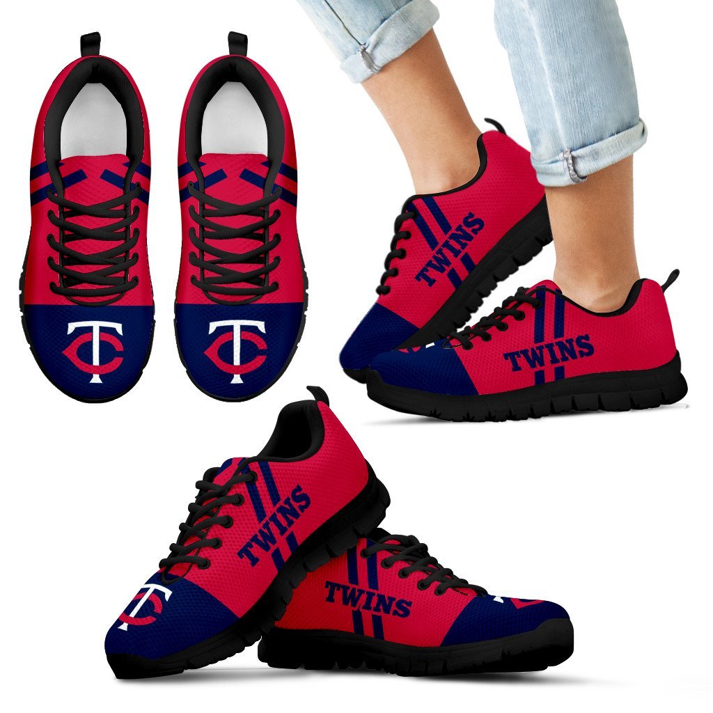 Colorful Line Stripe Minnesota Twins Sneakers