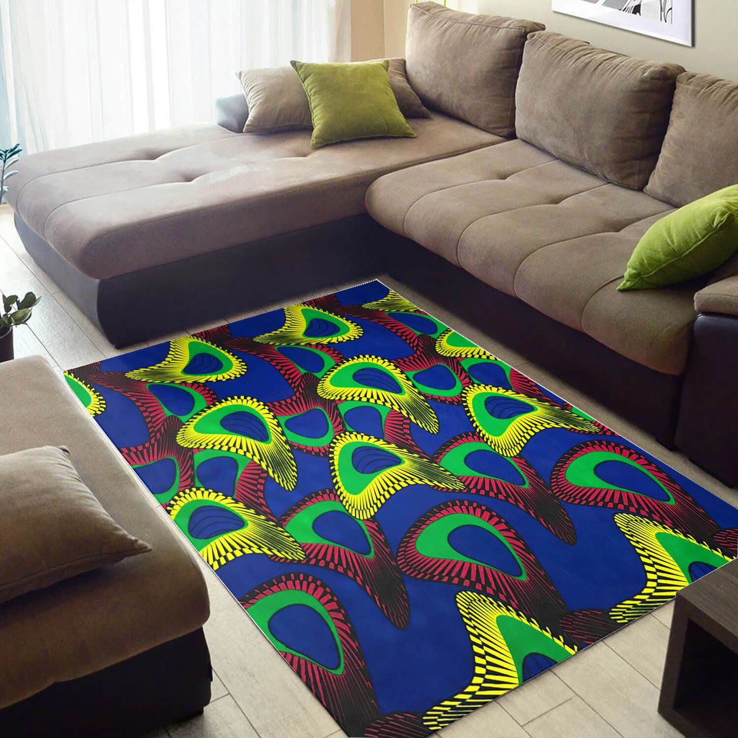 Nice African Rug Attractive Afro American Afrocentric Art African Style Carpet African Inspired Living Room WBG3143