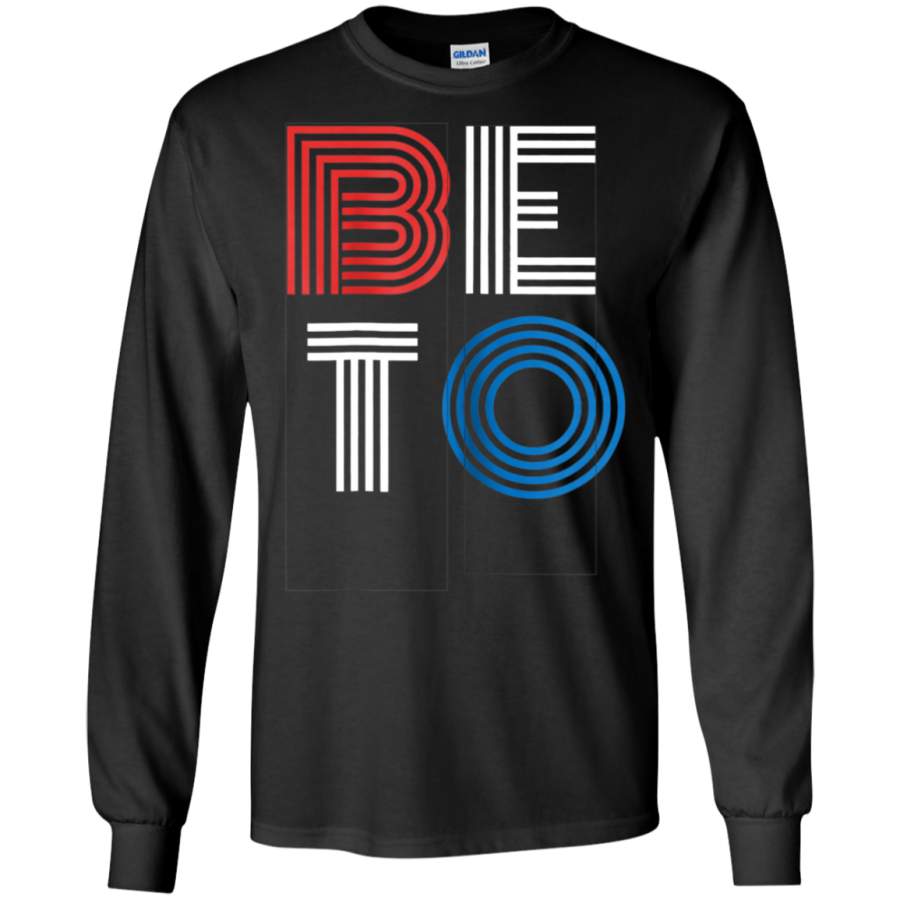 AGR Beto Red White Blue Retro Election Long T-shirt