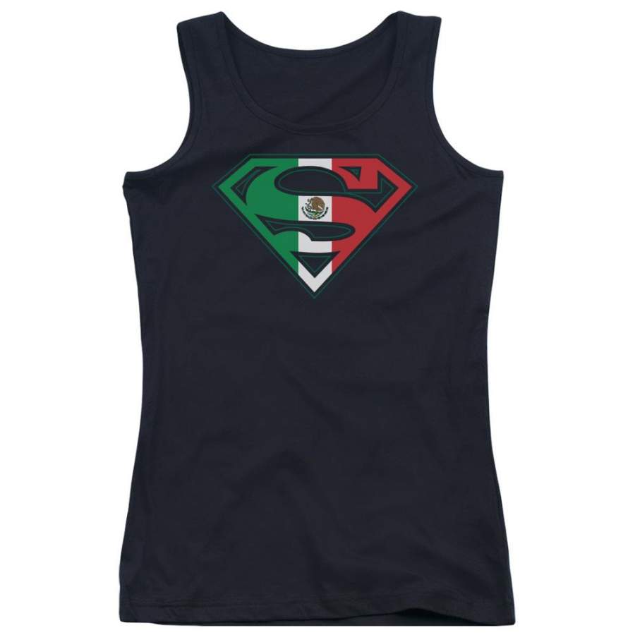 Superman Mexican Flag Shield Juniors Tank