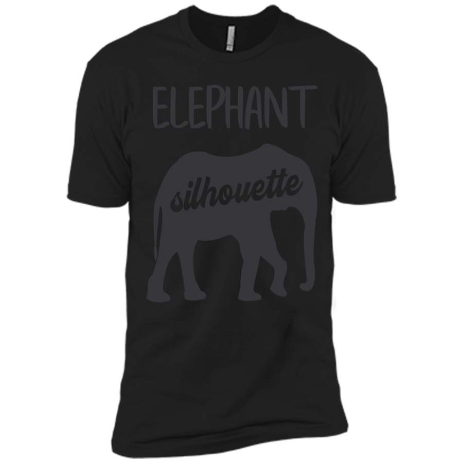 Men_s T Shirt Elephant Family Pattern is Behind Next Level Premium Short Sleeve Tee