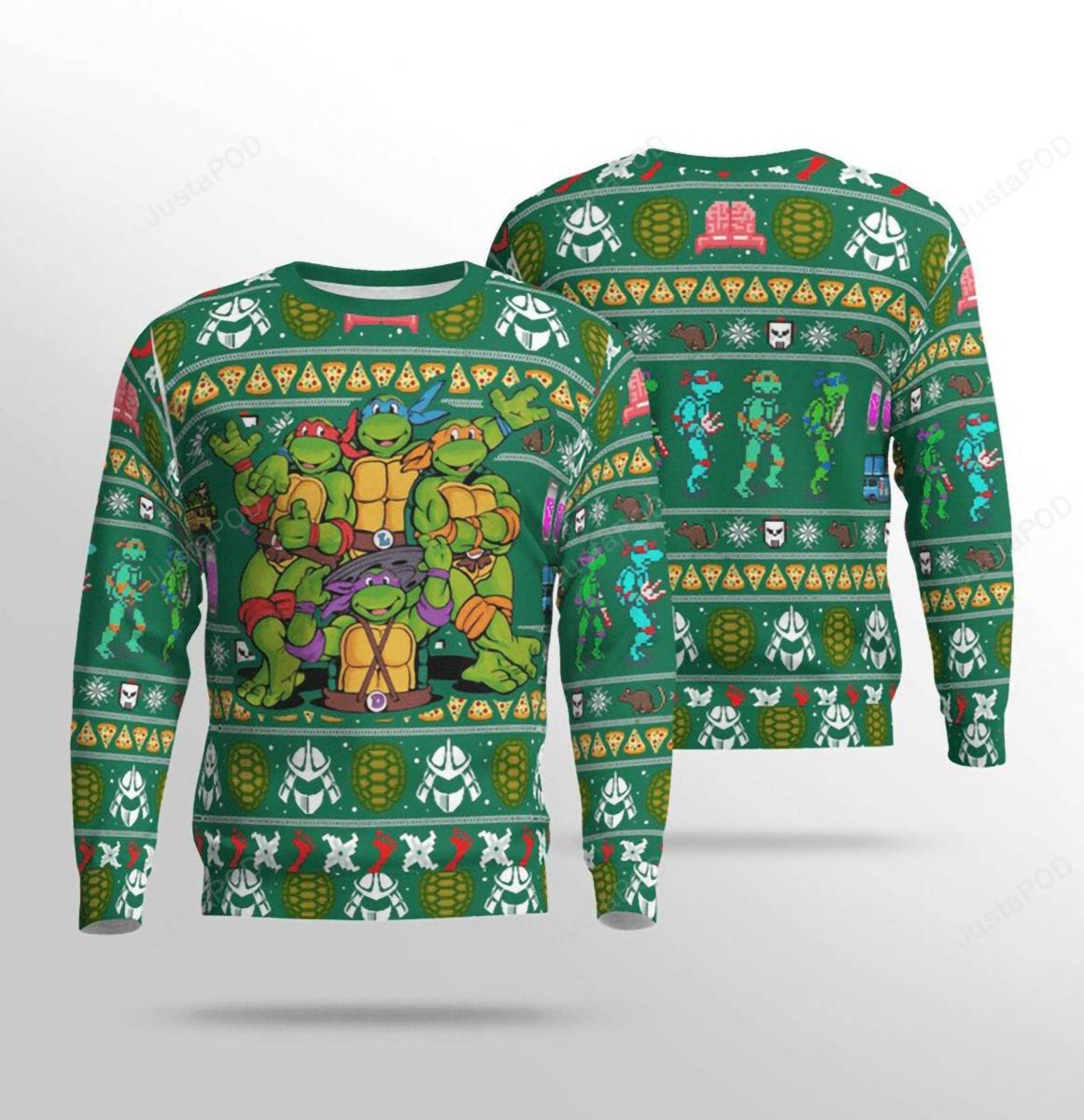 Tmnt Teenage Mutant Ninja Turtles Ugly Christmas Sweater And Sweatshirt