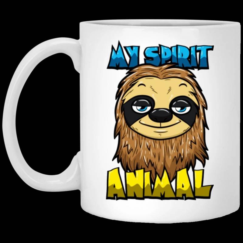 Sloth Spirit Animal Funny Lovers White Mug