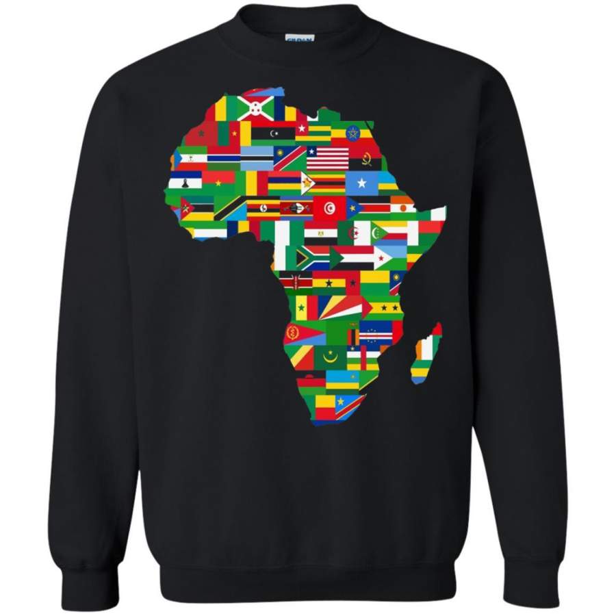 Proud African Country Flags Continent Love Proud African American T-shirt