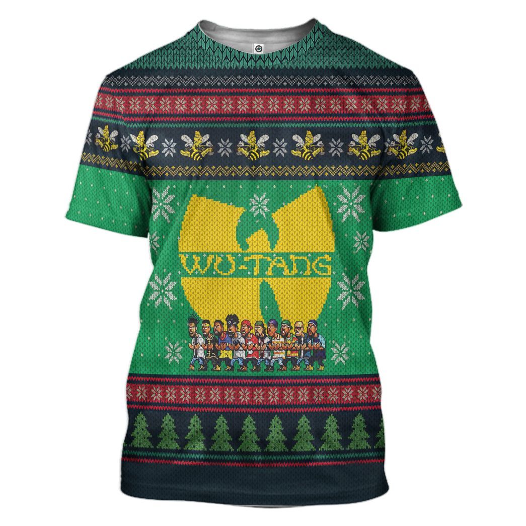 Casespring 3D Wutang Clan Ugly Sweater Custom Tshirt Apparel