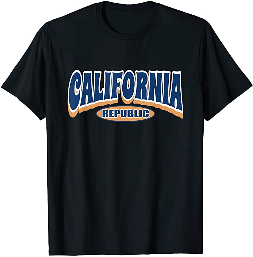 California Republic Aesthetic Vintage College Design – Retro T-Shirt