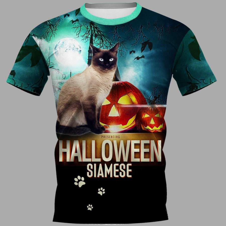 Halloween Siamese Limited Edition 3D Full Printing Shirt