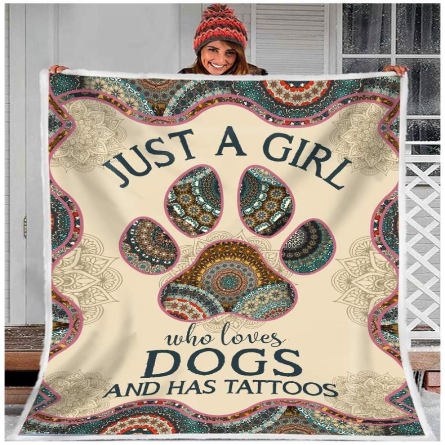 ZALOOO Just A Girl Who Loves Dogs Blanket