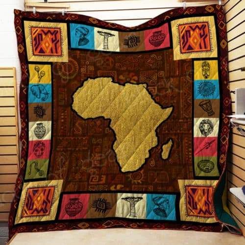 African Culture Th433 3D Quilt Blanket HGM35