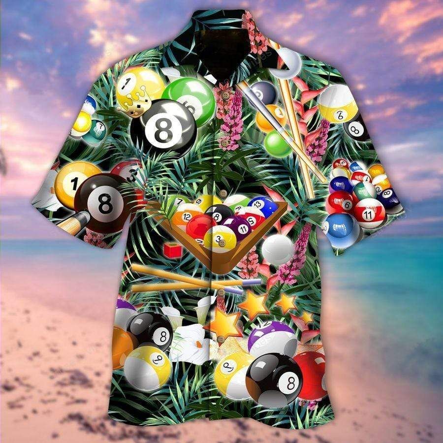 Billiard Stars Tropical Hawaii Shirt Unisex Adult Ha22864