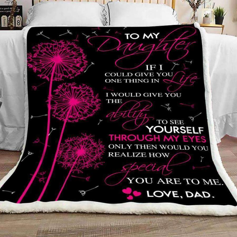 Blanket How Special You Are To Me Gift For Daughter From Dad