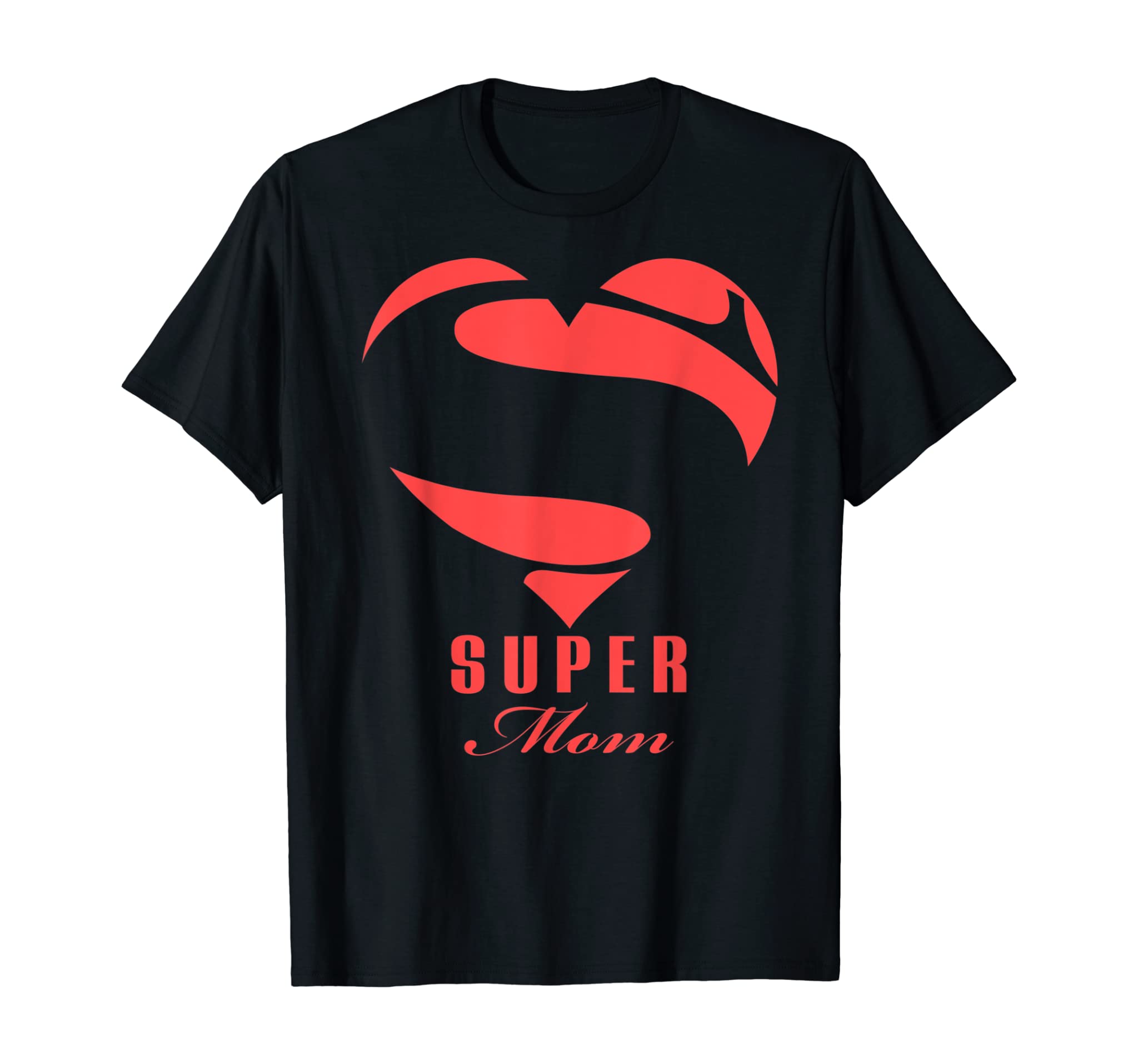 Super Mom Superhero T Shirt Gift Mother Father Day