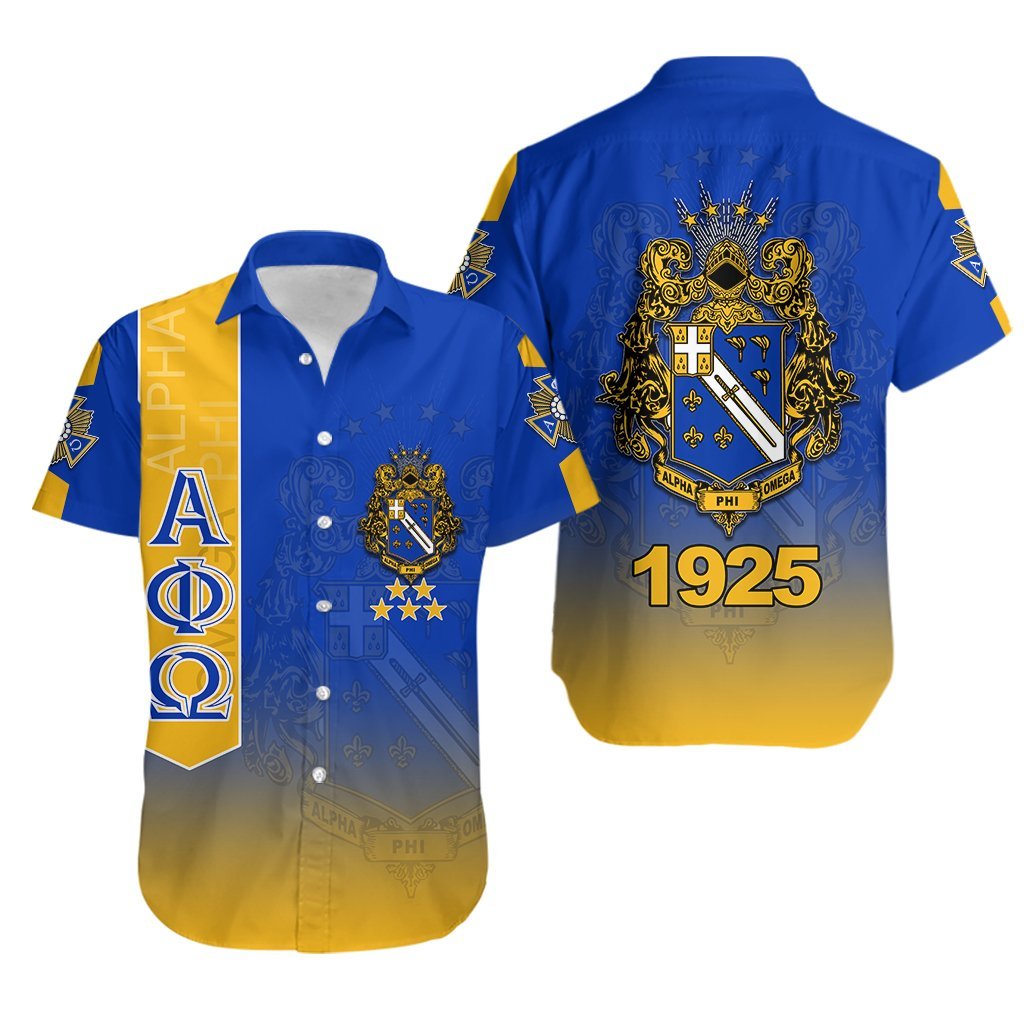 Alpha Phi Omega Hawaiian Shirt Lt6