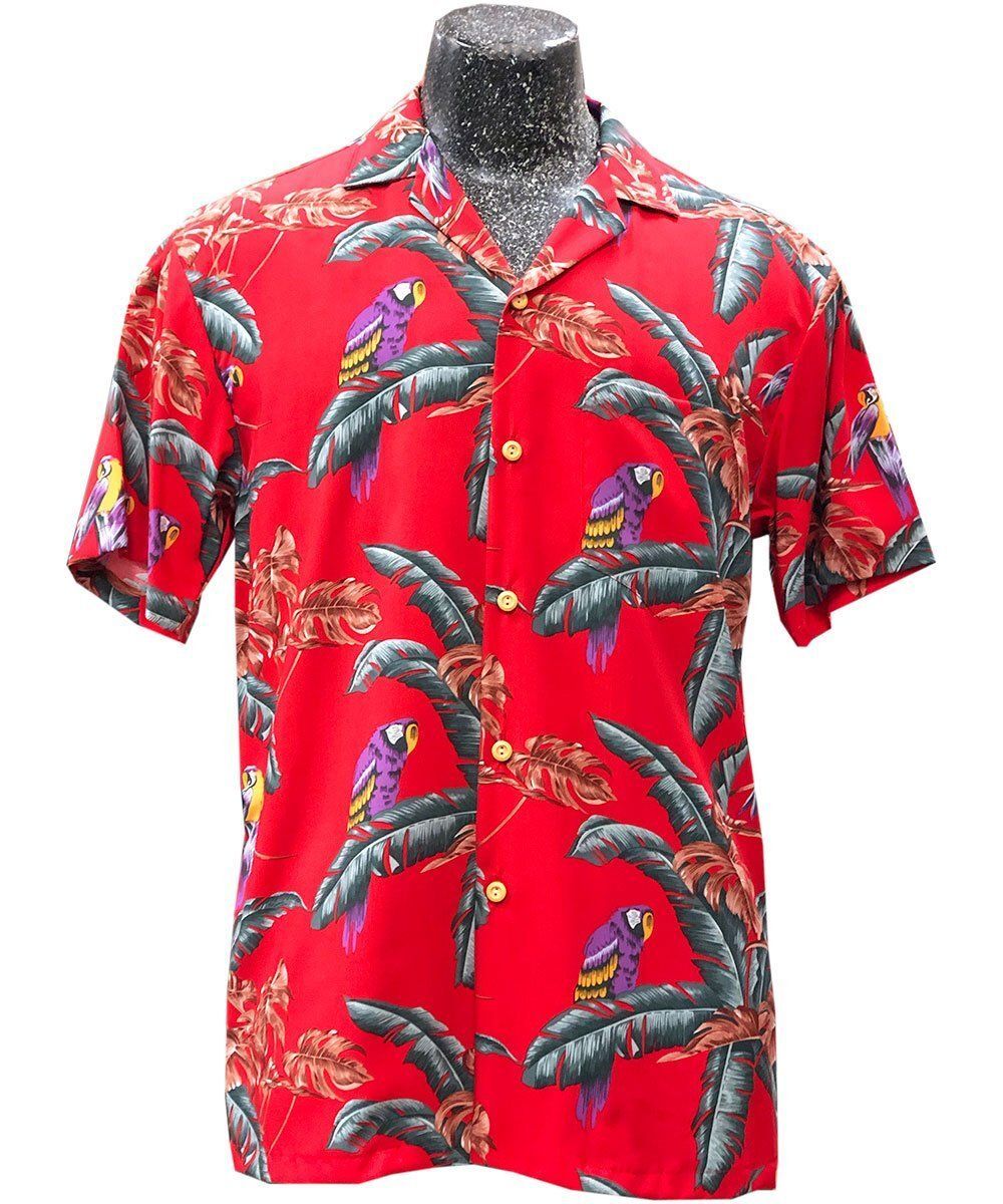Jungle Bird Red Hawaiian Shirt (Magnum Pi Shirt) – Jamestees Store