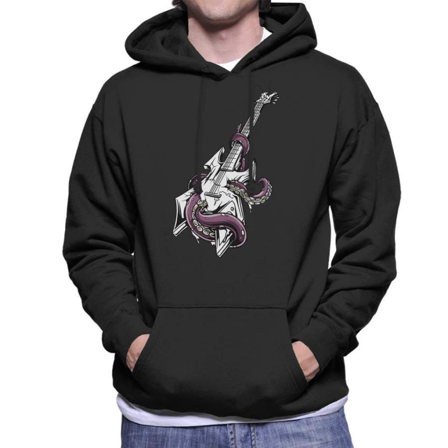 Octopus Guitar Men’s Hooded Sweatshirt