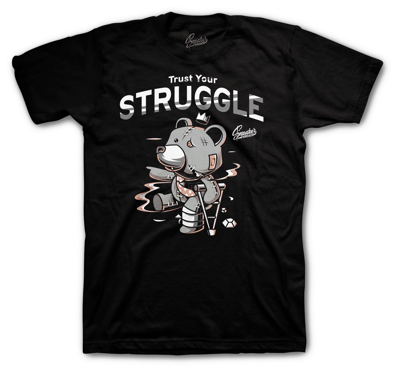 Yeezy 350 Ash Pearl Trust Your Struggle Shirt