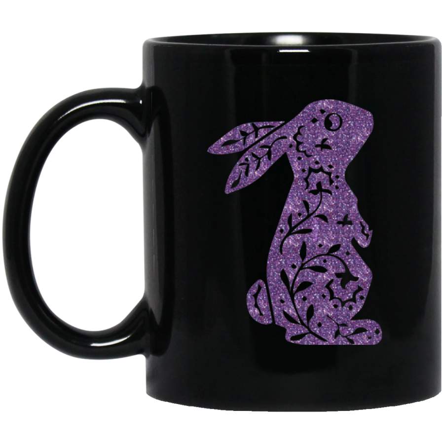 Bunny – Easter Day 11oz 15oz Black Mug Happy Easter Day Funny Colors Eggs Bunny Ears Peeps Cute