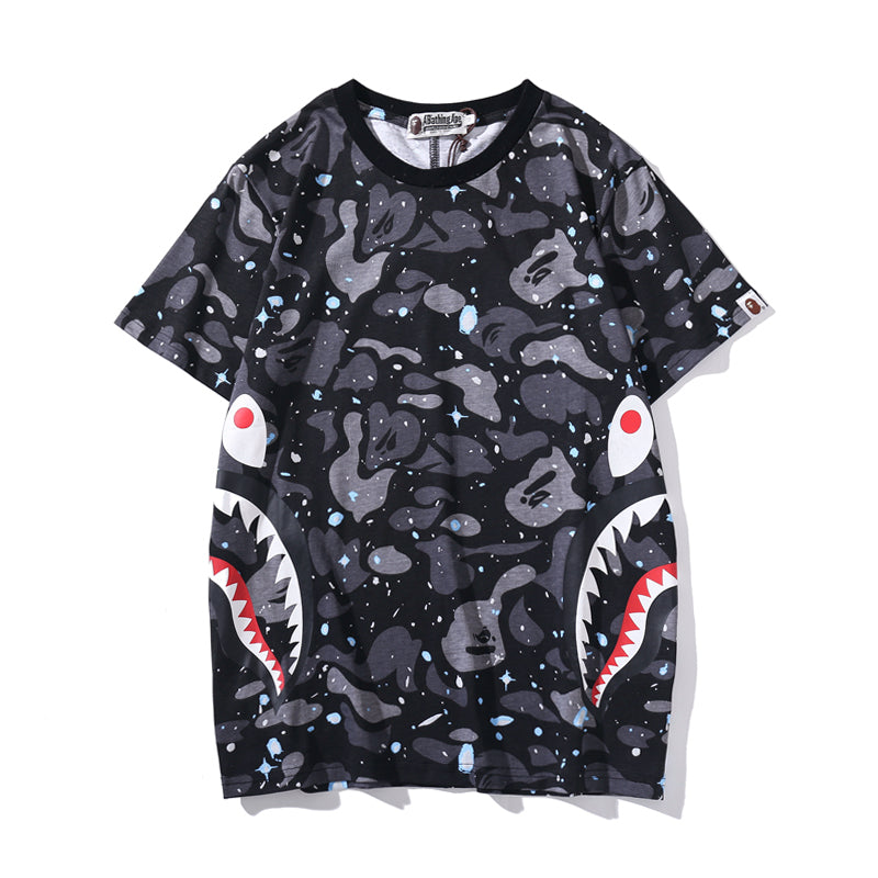 Bape Shark Camo Luminous T Shirt 1512