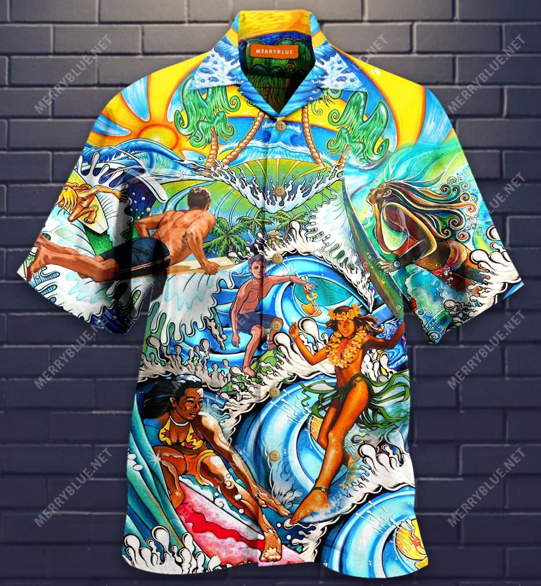 All I Need Is Surfing In Aloha Hawaiian Shirt Colorful Short Sleeve Summer Beach Casual Shirt For Men And Women