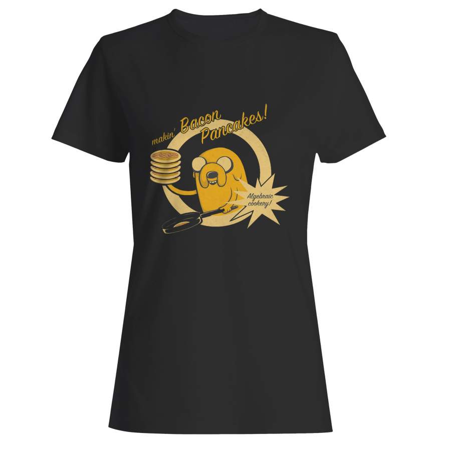 Cooking Time Bacon Pancakes Adventure Time Woman’s T-Shirt