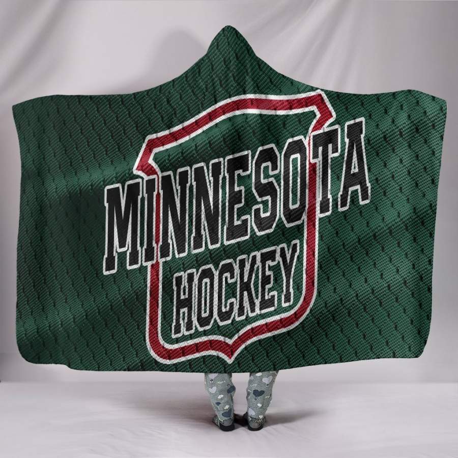 Minnesota Wild Hockey Hoodie Blanket