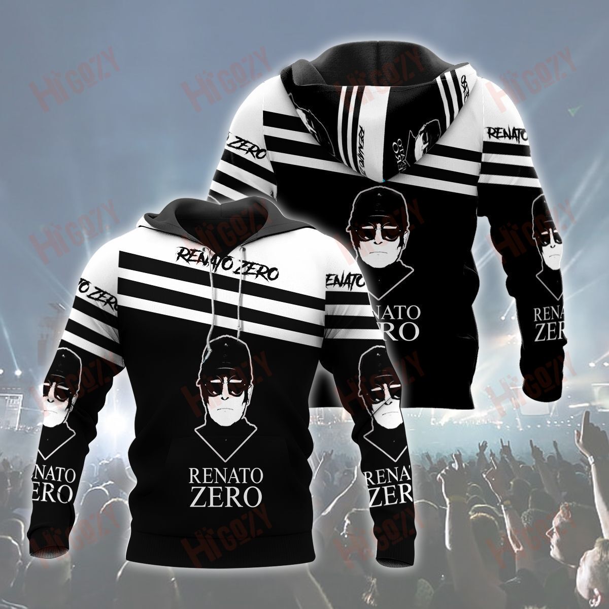 Baeelly™ Renato Zero Hoodie 3D All Over Printed Clothes – Mt777