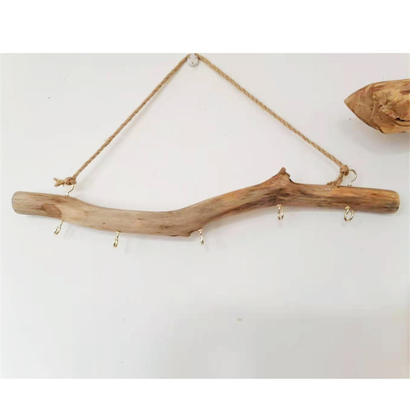 Boho Natural Wood Jewelry Necklace Ring Display Stand DIY Jewelry Hook Up Organizer Storage Hold Store Home Decoration Gifts alx