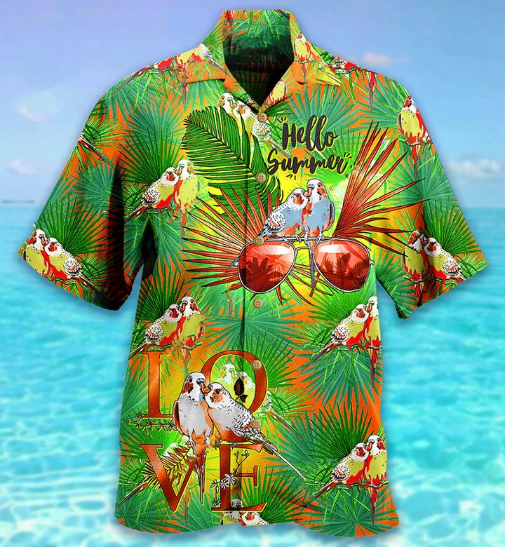 Parrots Hello Summer Style Hawaii Shirt Ha5580