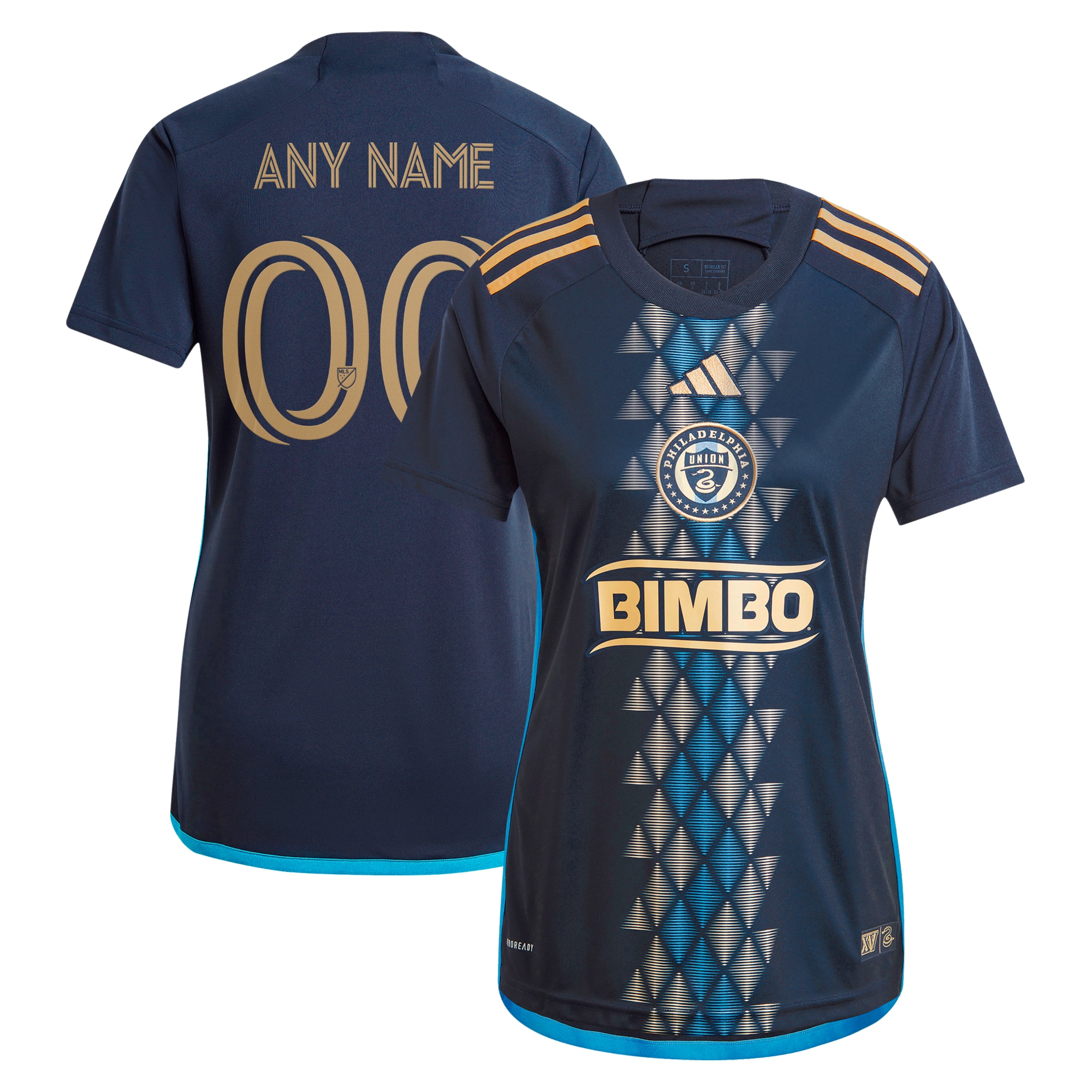 Philadelphia Union Women's 2024 The XV Kit Replica Custom Jersey  Navy