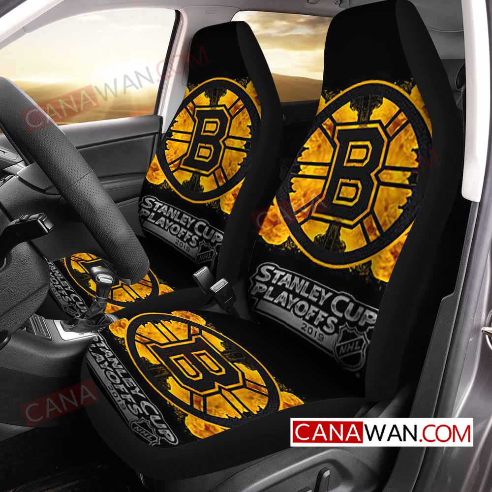 Boston Bruins Style735 3D Customized Personalized Car Seat Cover