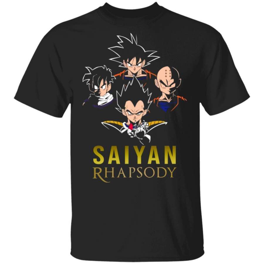 Saiyan Rhapsody Shirt Parody Anime Dragon Ball Tee