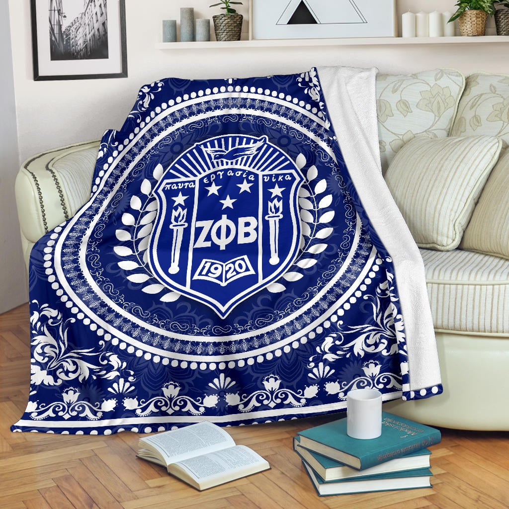 Wonderprint Blanket Zeta Phi Beta Blanket Lt10