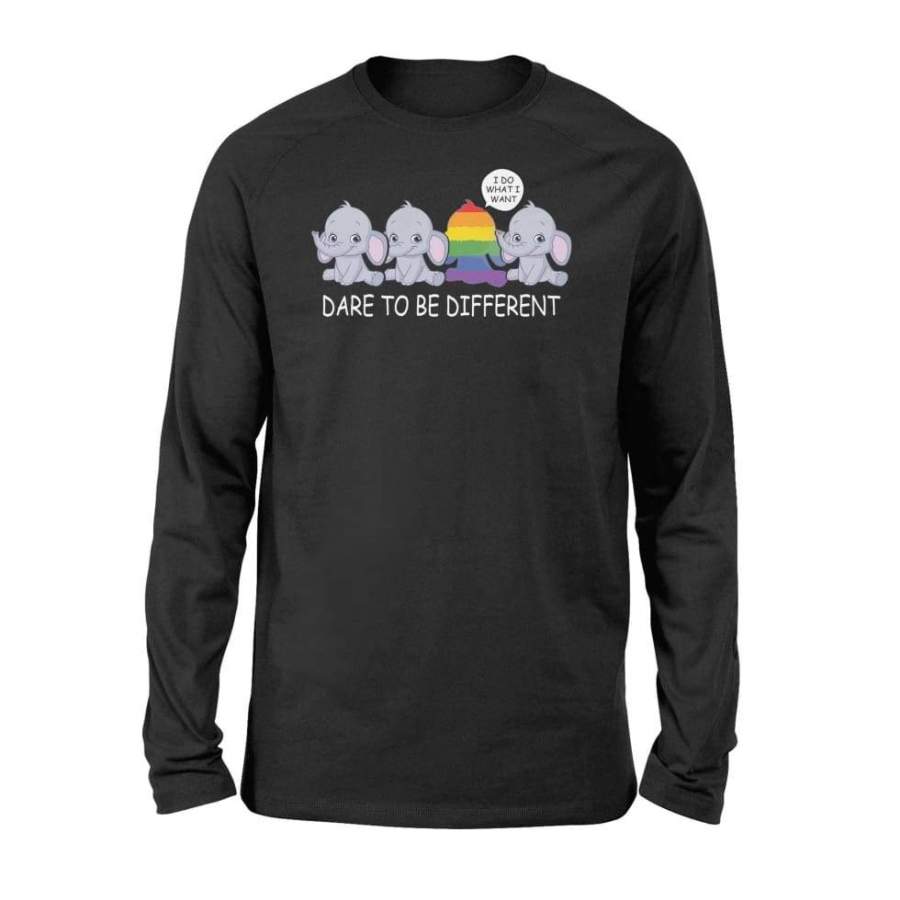 Elephants Dare To Be Different LGBT Women – Standard Long Sleeve