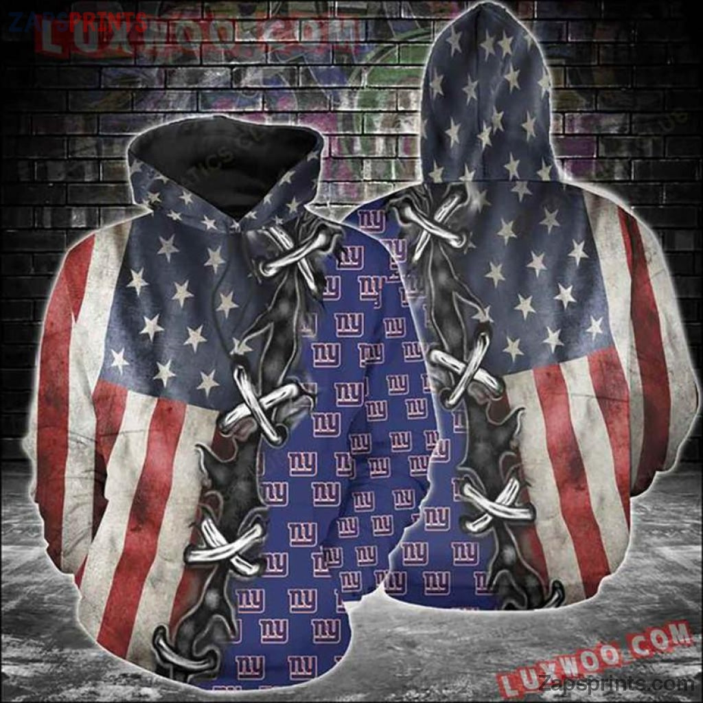 New York Giants The Flag 3D Hoodie Gift For Fan Football Lovers