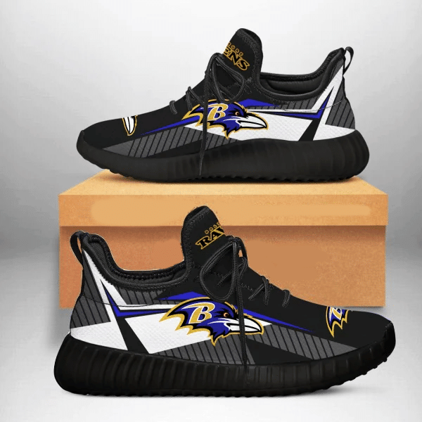 Baltimore Ravens Sneakers Custom Shoes Black 3 Shoes Fan G