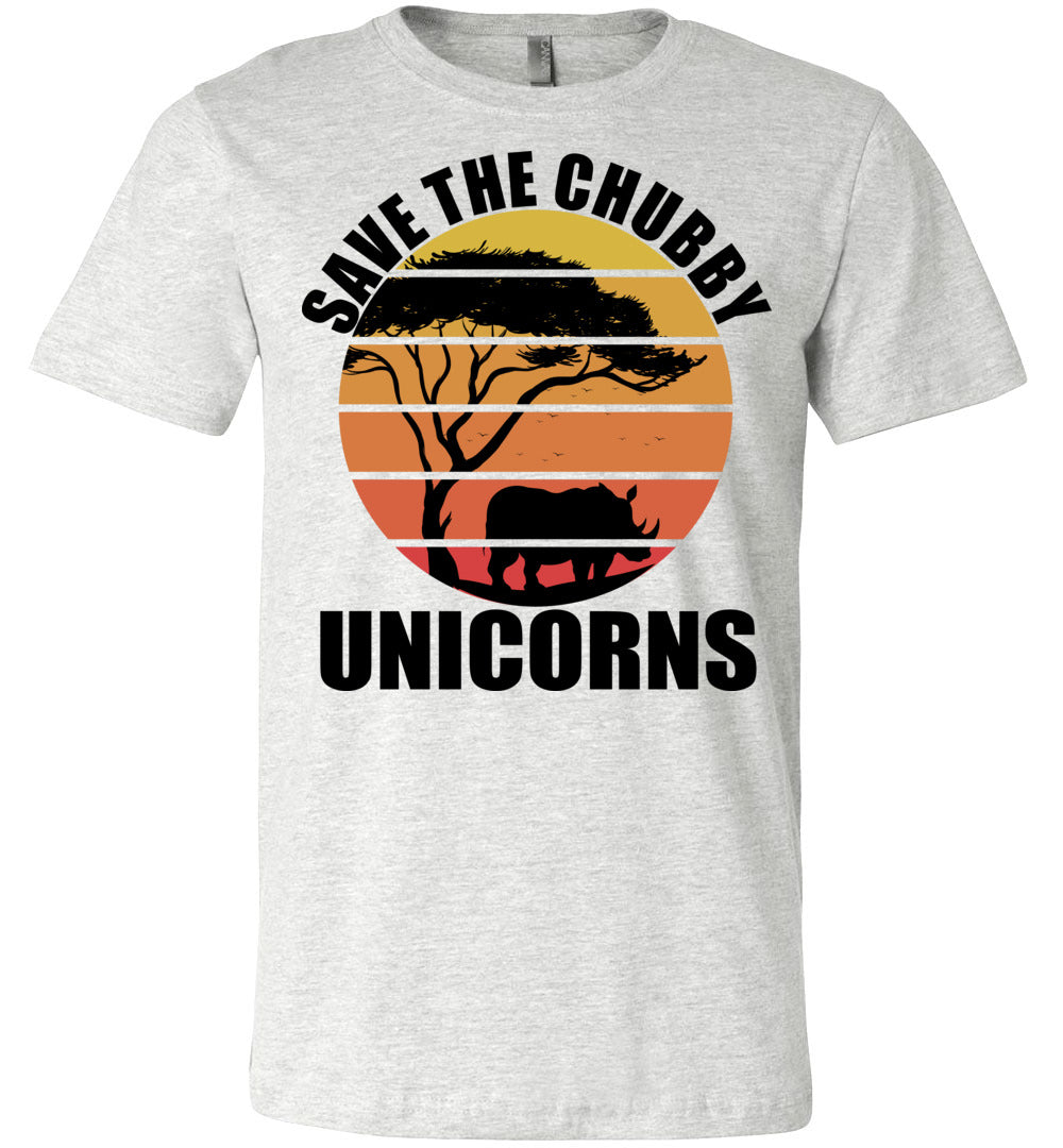 Save The Chubby Unicorns Funny Rhino T Shirt