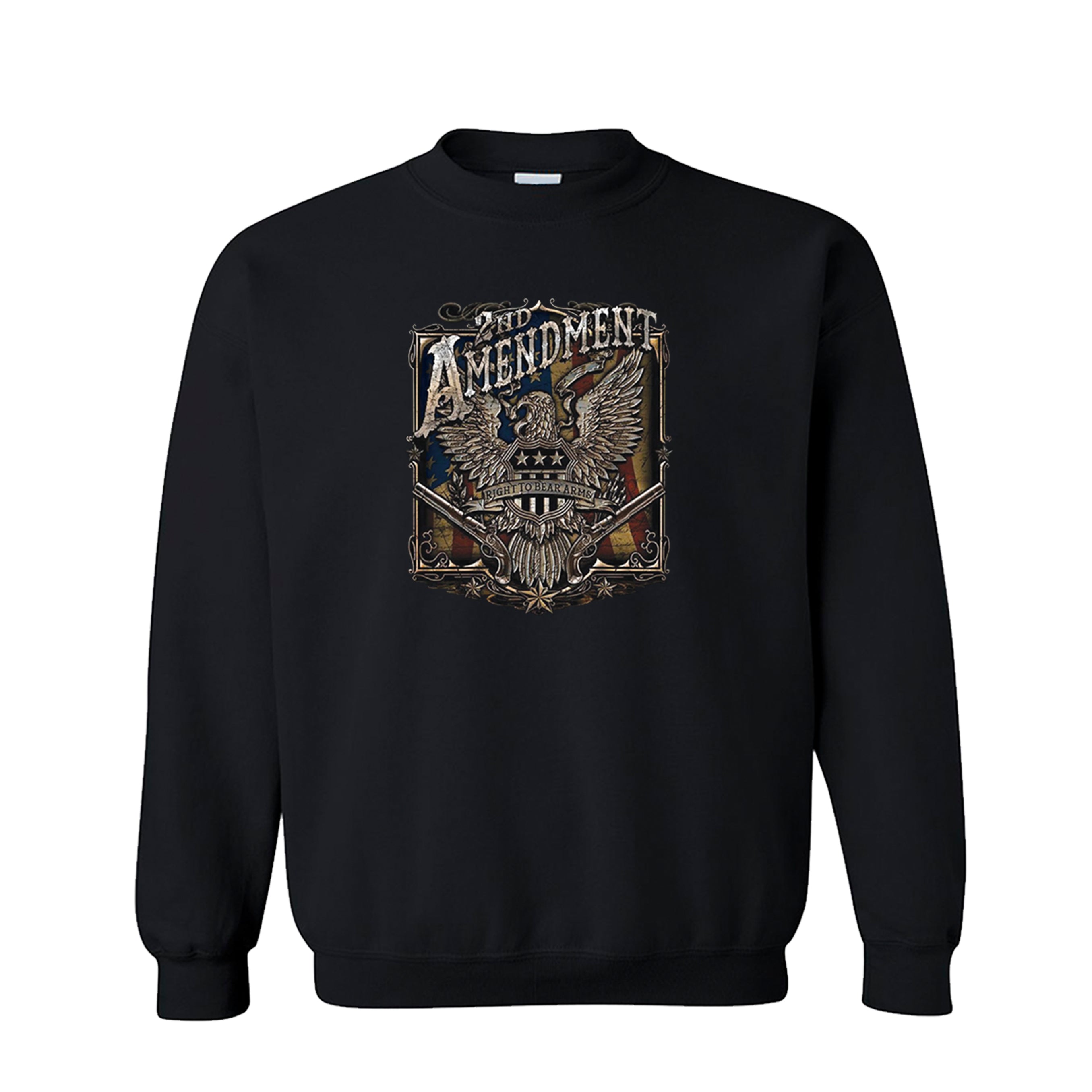 2Nd Amendment Right To Bear Arms Bald Eagle Unisex Crew Neck Sweatshirt