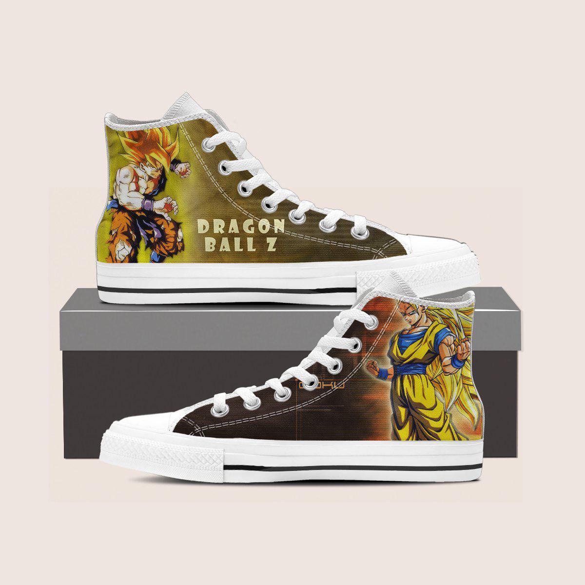 Goku Dragon Ball Z Shoes High Top Anime Fan
