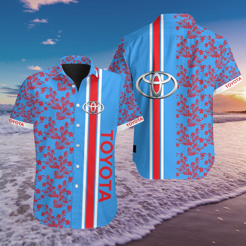 3D All Over Printed Toyota Nqp-Nh Hawaiian Shirts Ver 1 (Blue)