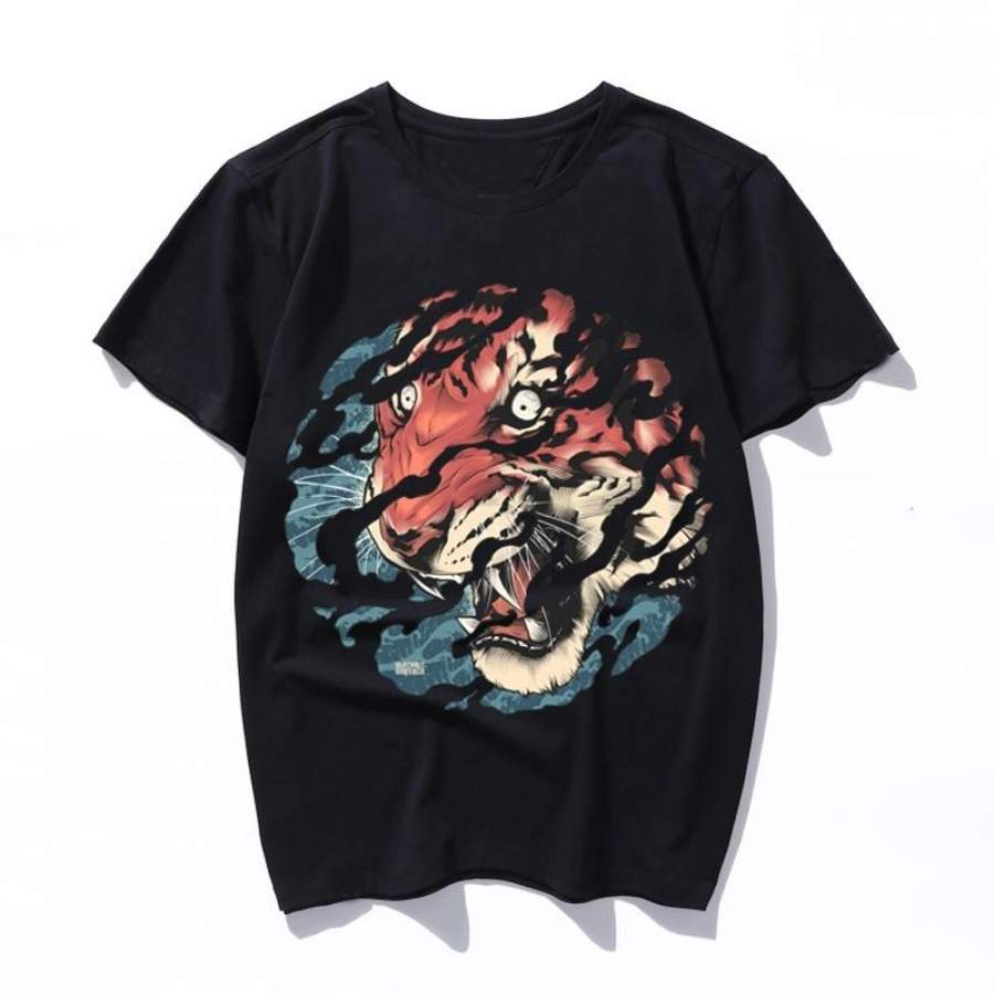 tora mens t shirt women funny vintage print cartoon tshirt harajuku ulzzang kawaii Graphic t-shirt female clothes top