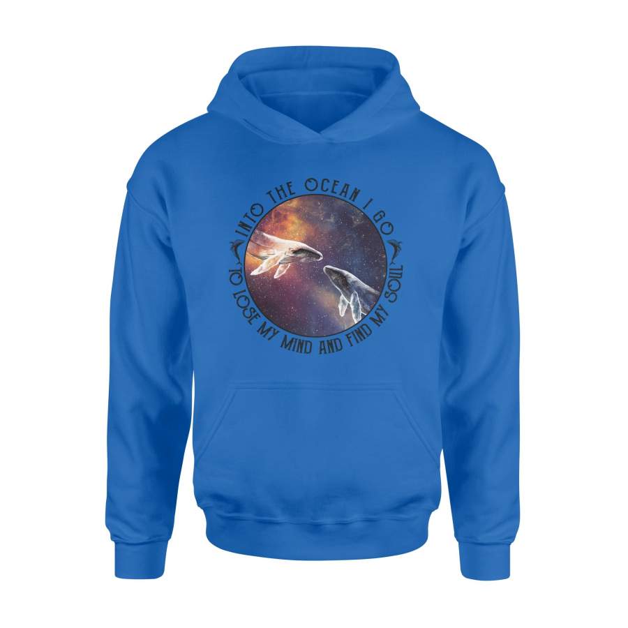 Whale – Into the ocean I go – Hoodie – Standard Hoodie