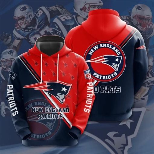 New England Patriots 3 D Hoodie Gift Idea For Fan 004