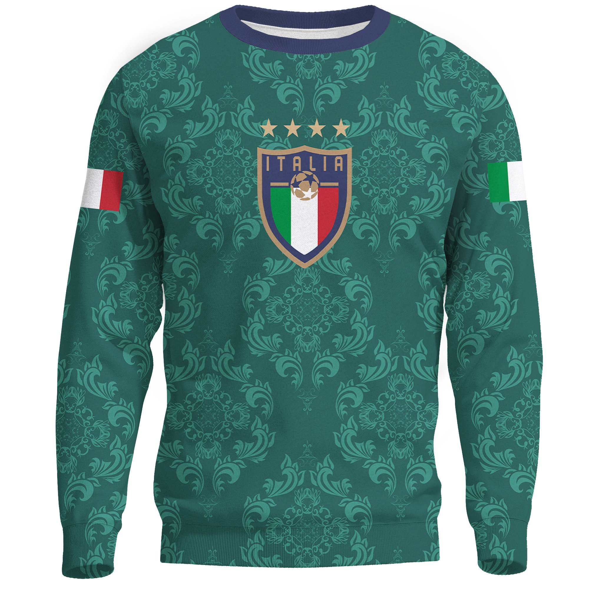 (Custom) Italia New Style Sweatshirt Euro Soccer A27 Collection