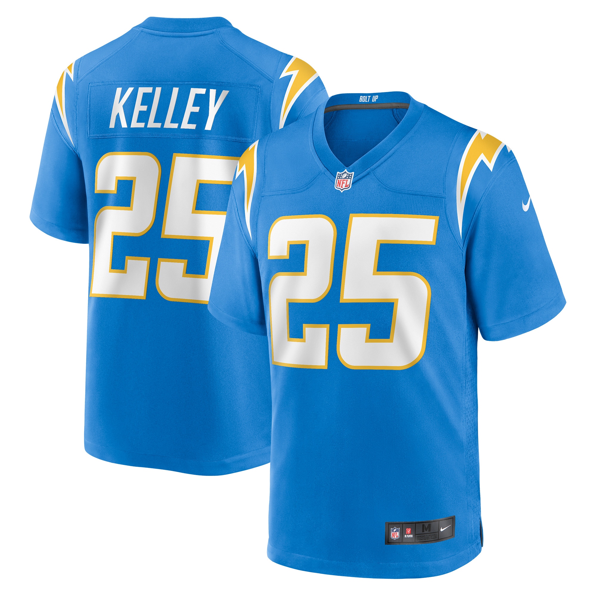 Men’s Los Angeles Chargers Joshua Kelley Powder Blue Game Jersey