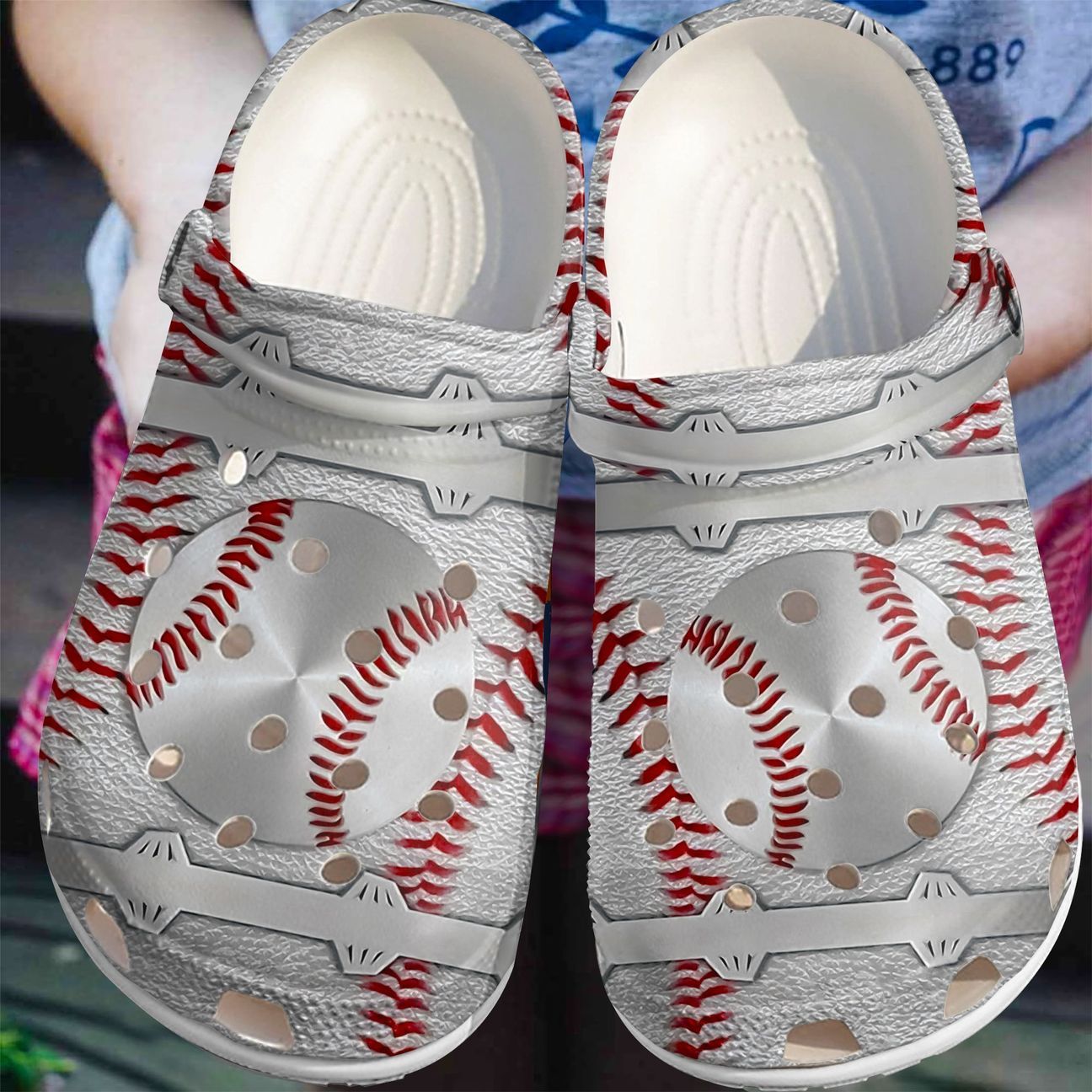 Baseball Personalized Clog, Custom Name, Text Baseball Metal, Fashion Style For Women, Men, Kid, Print 3D